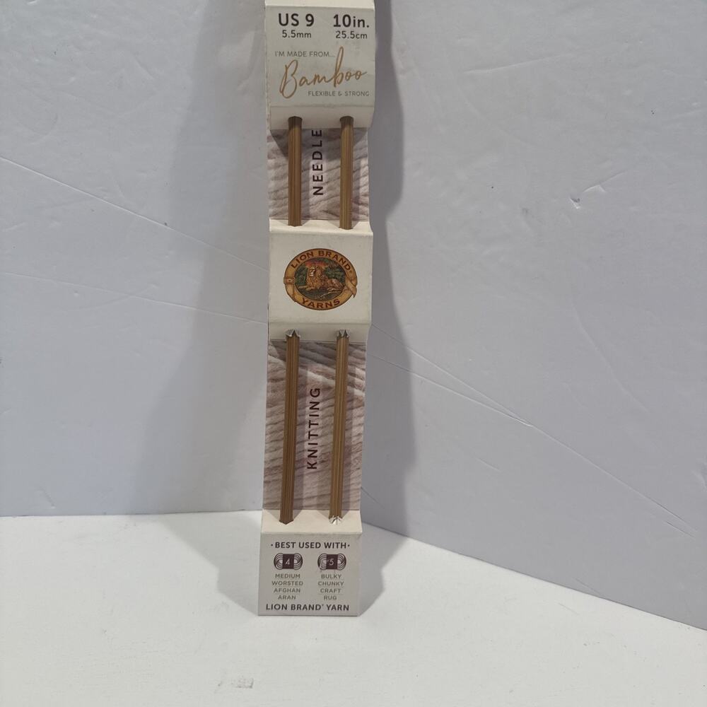 Bamboo Knitting Needles 10" Lion Brand - Size 9